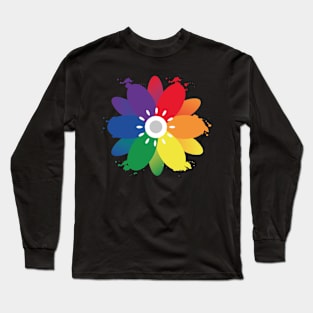 Flor orgullosa colores Long Sleeve T-Shirt